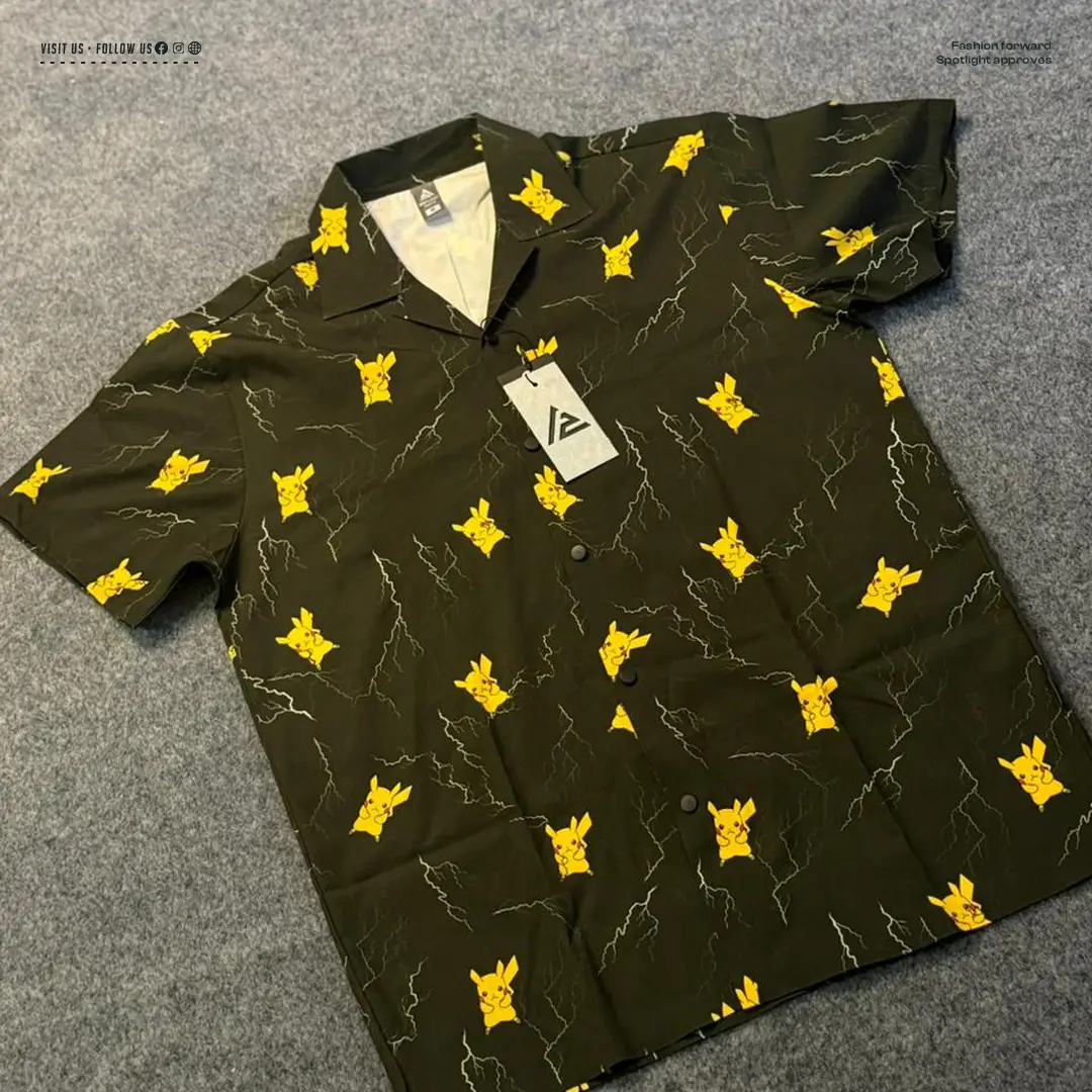 Picture of Pikachu Hawaiian Cuban Collar Shirt