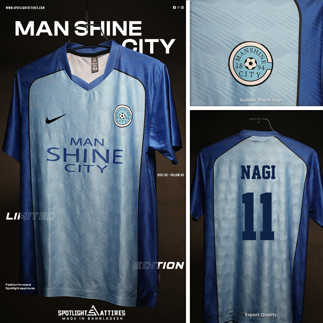 Picture of Spotlight Attires Blue Lock Jacquard Fabric Nagi's Man Shine City Short Sleeve Jersey For Men (Player Version)