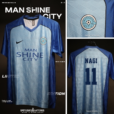 Picture of Spotlight Attires Blue Lock Jacquard Fabric Nagi's Man Shine City Short Sleeve Jersey For Men (Player Version)