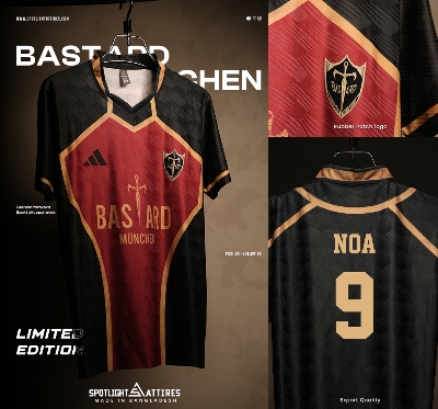 Picture of Spotlight Attires Blue Lock Jacquard Fabric Noa's Munchen Short Sleeve Jersey For Men (Player Version)