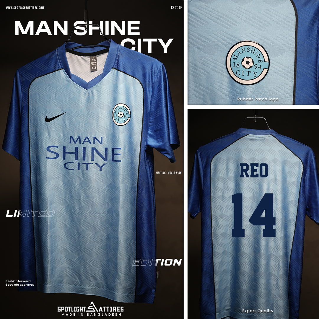 Picture of Spotlight Attires Blue Lock Jacquard Fabric Reo's Man Shine City Short Sleeve Jersey For Men (Player Version)