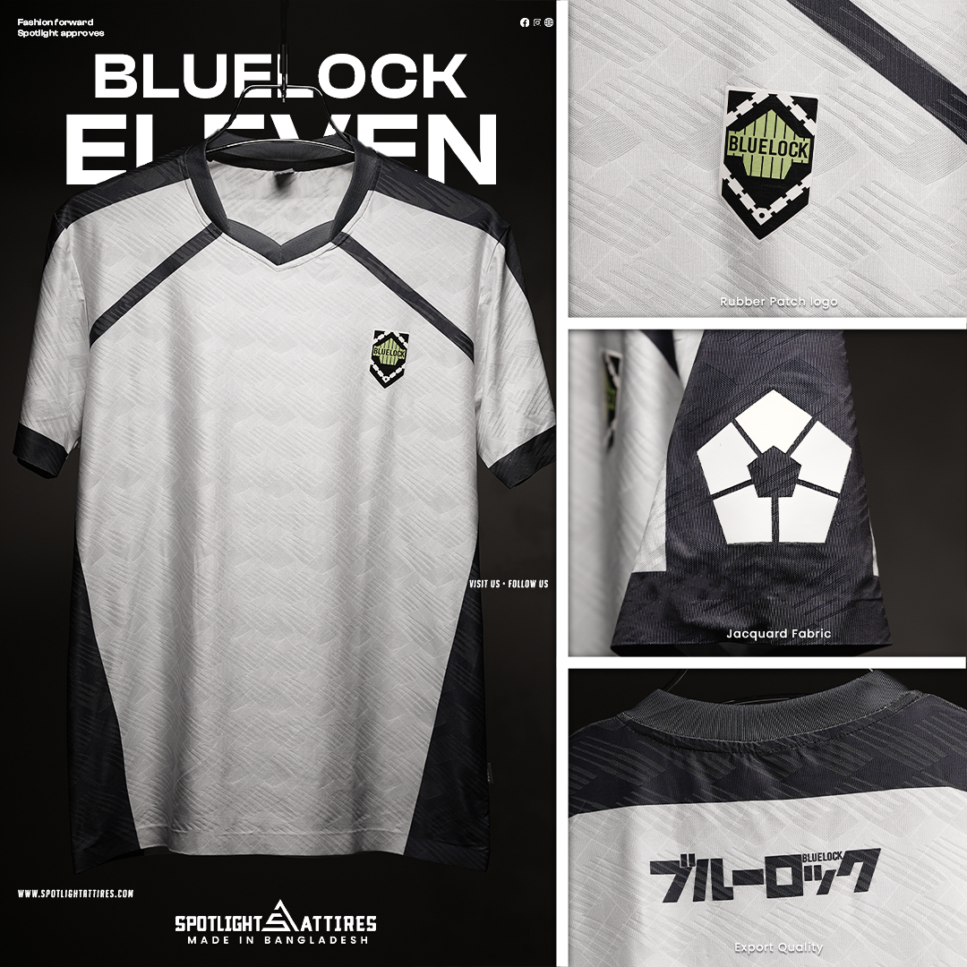 Picture of Spotlight Attires Blue Lock Jacquard Fabric Blue Lock Short Sleeve Jersey For Men (Player Version)