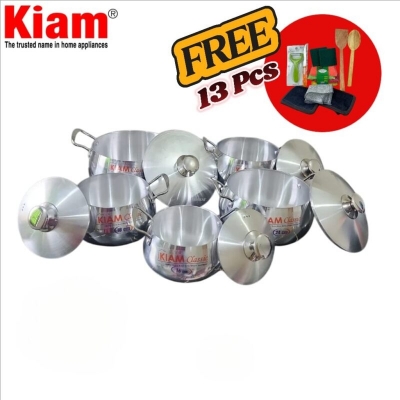 Picture of kiam belly shape saucepan 10 in 1 set