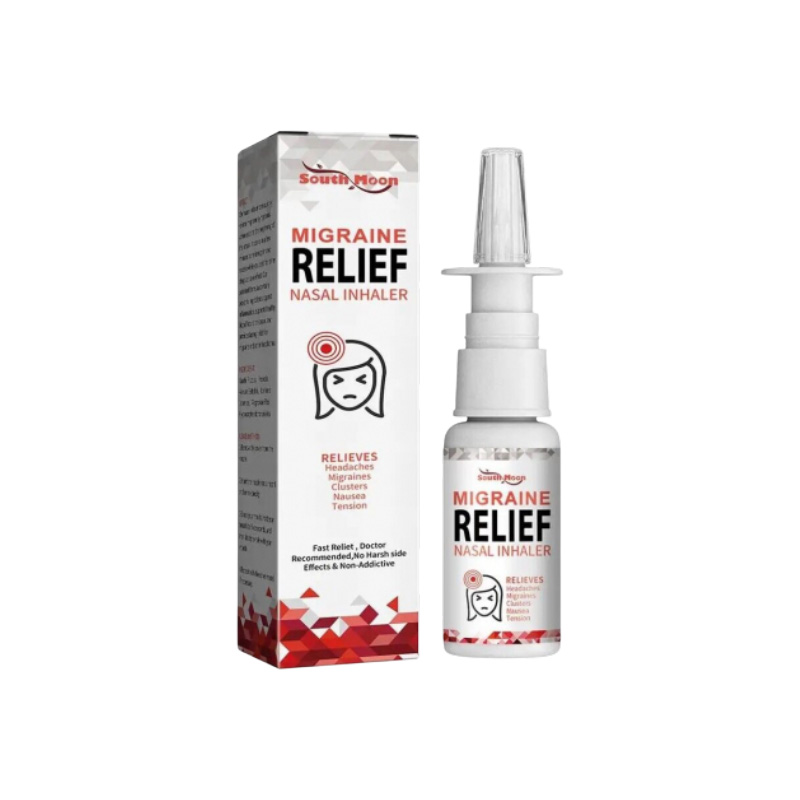 Picture of Migraine Relief  Migraine Treatment Nasal Inhaler Headache Relief Improve Rhinitis Nose Congestion Discomfort Easy Breath Sinus Spray