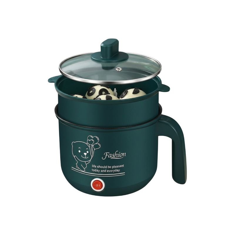 Picture of 600 watt 220VOLT 1.8L Electric Cooking Pot Multifunctional Non-stick Pan Household 1-2 People Hot Pot Single/Double Layer Electric Rice Cooker