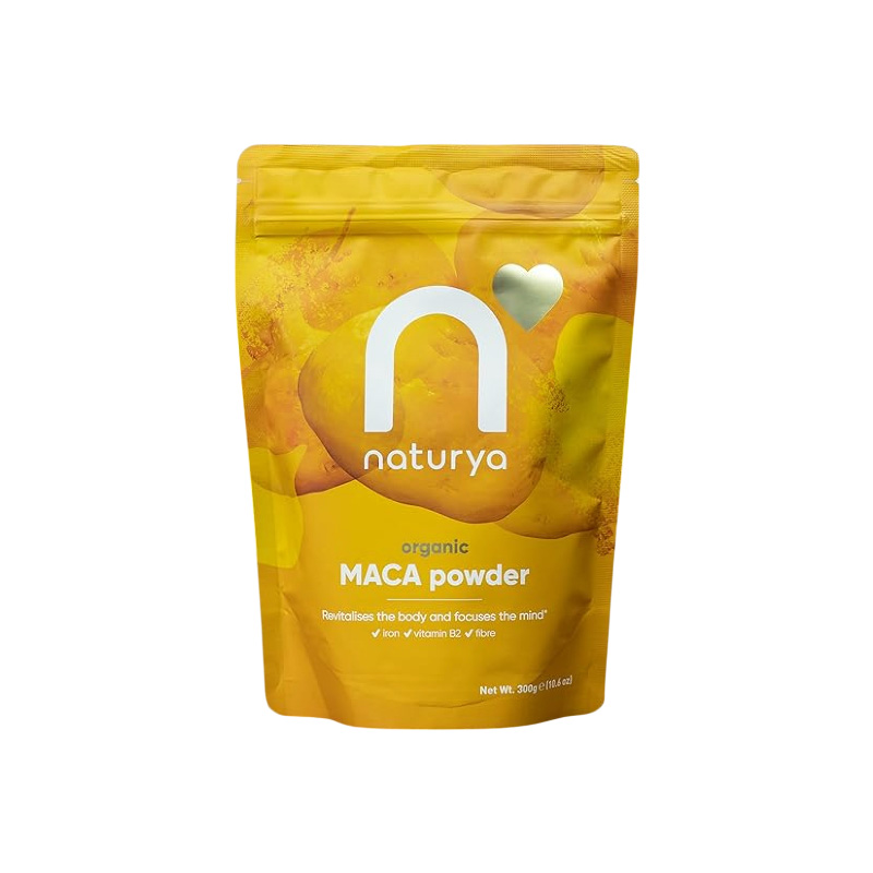 Picture of Naturya Organic Maca Powder, Rich in Riboflavin and Iron, Supports Energy and Immunity, Sweet Malty Flavor, Gluten-Free, Vegan, Kosher - 300g