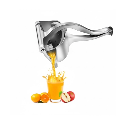 Picture of Telebrands Aluminum Manual Fruit Juicer Hand juicer Juice Machine for Home Hand Press Juicer Heavy Duty Manual Orange Lime Fruit Presser Squeeze Juice Maker