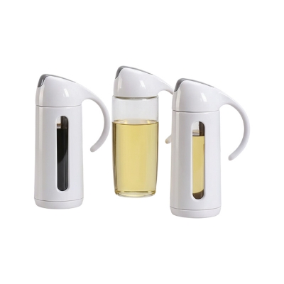 Picture of New Leakproof Lead Free Glass Olive Oil Bottle Sauce Vinegar Bottle Sauce Boat Oil Dispenser Bottle For Kitchen Gadgets 320ml