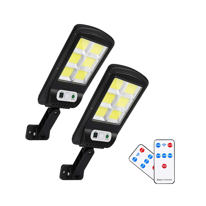 Picture of Solar Lights Outdoor, 3 Modes Solar Wall Lamp with Remote Control, 120 LEDs Solar Power Street Lights IP65 Waterproof for Garden, Pathway, Patio, Fence, Garage, Balcony and Stairs 1.5 Watt