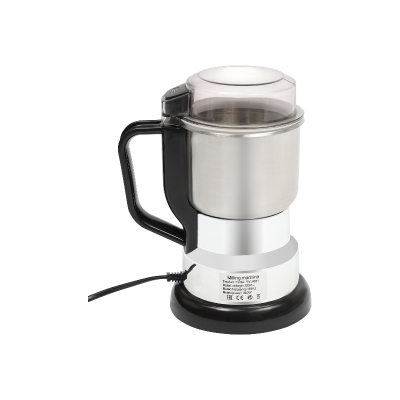 Picture of 300W Stainless Steel Electric Grain Grinder with Copper Motor, Multifunctional Spice Grinder with Transparent Lid, 500ml Ultra Fine Coffee Grinder for Coffee Beans, Spices, Cereals, Nuts