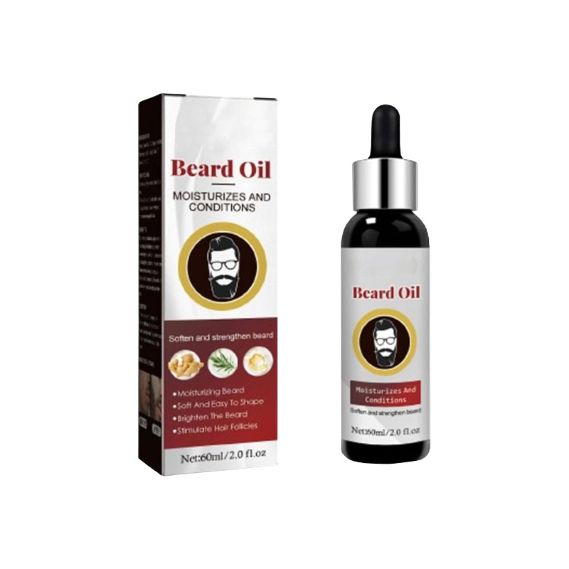 Picture of Beard Growth Organic Care Oil - Promote Facial Hair Growth, Organic Beard Oil for Men Growth, Beard Oil Moisturizes and Conditions, Stubble and Stache Beard Oil 60ml