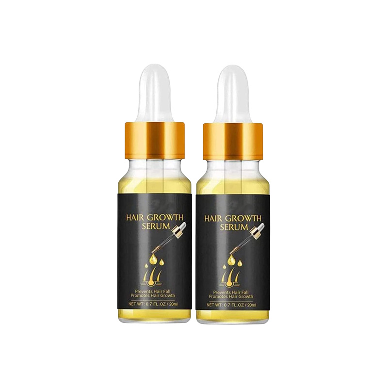 Picture of EELHOE Biotin Thickening Herbal Serum, Extra Biotin Herbal Serum, Ginger Hair Growth Serum Essence Oil for All Hair Types (2 pcs), 0.7 Fl Oz