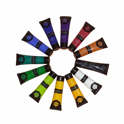 Picture of KeepSmiling Acrylic Color 30ml Tube 12 Color Set, Keep Smiling