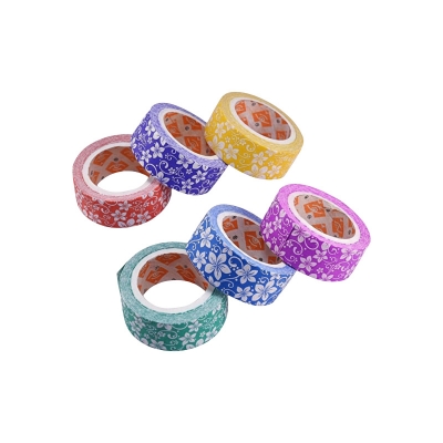 Picture of Flower Design Craft Paper washi Tape 6 pcs