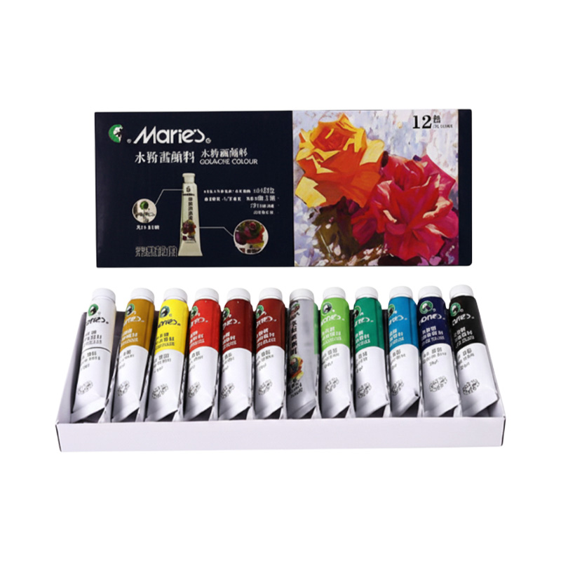 Picture of Maries Gouache Colour Paint 12 Color 12ML Tubes