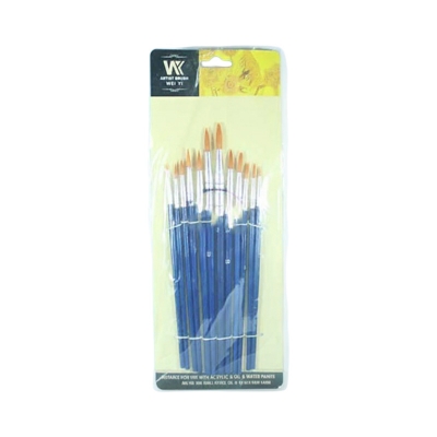 Picture of Artist-Brush-Painting-Accessory-Tuli-for-Kids-Children-Blue-12-Pcs