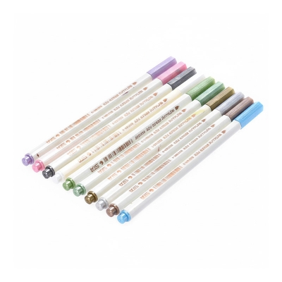 Picture of STA Metallic Color Marker Pen  10 color 10 pcs for Artists