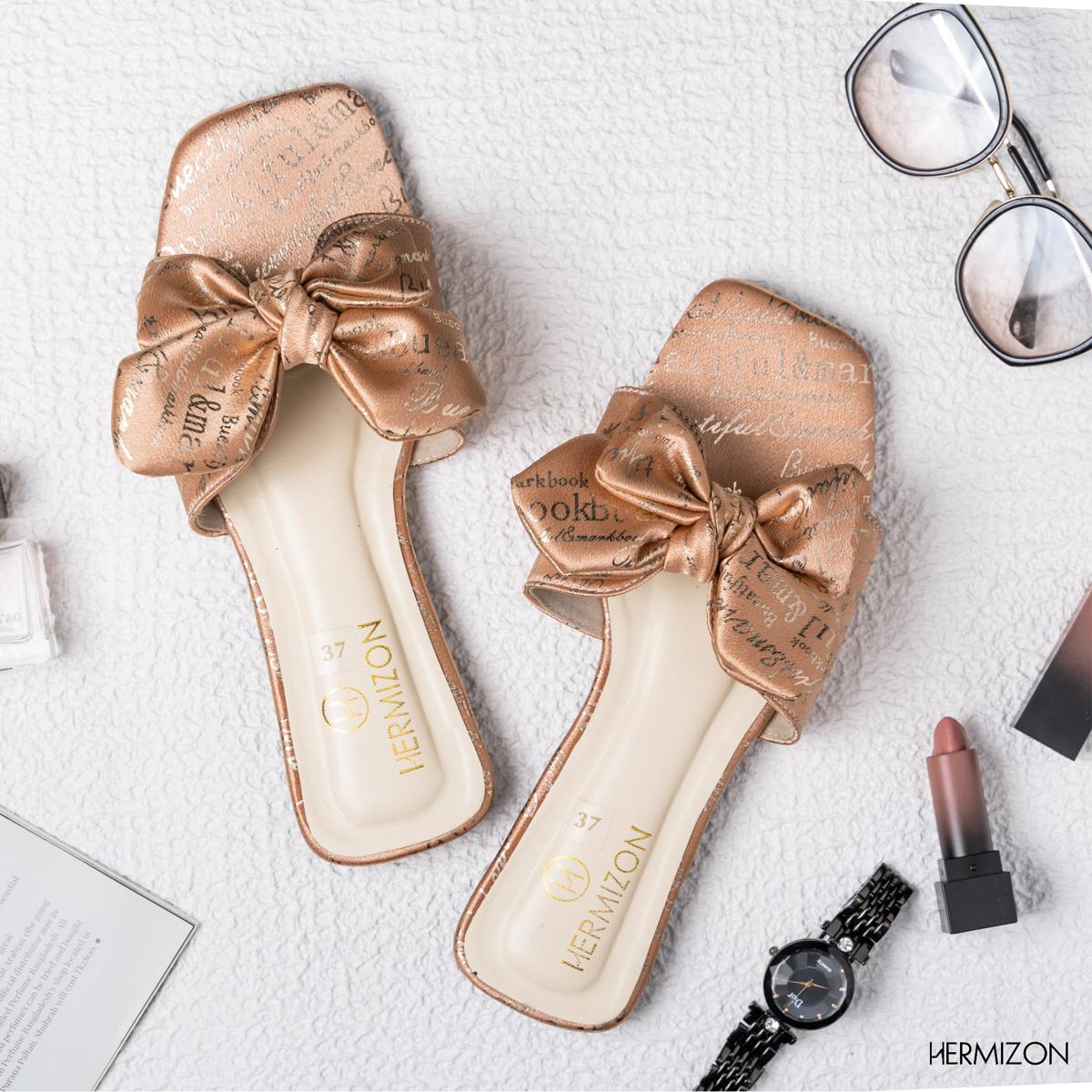 Picture of Yara Peach Summer Women's Sandals/Slippers/Flats/Slip Ons