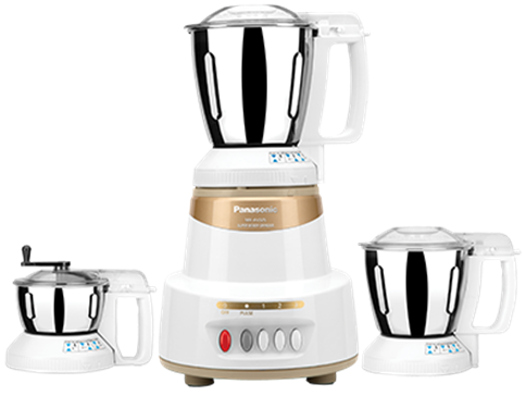 Picture of Panasonic 1500 Watt Mixer Grinder 3 in 1 Marbel Gold (MX-AV325)