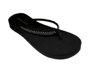 Picture of Ladies Lifestyle Black sandal