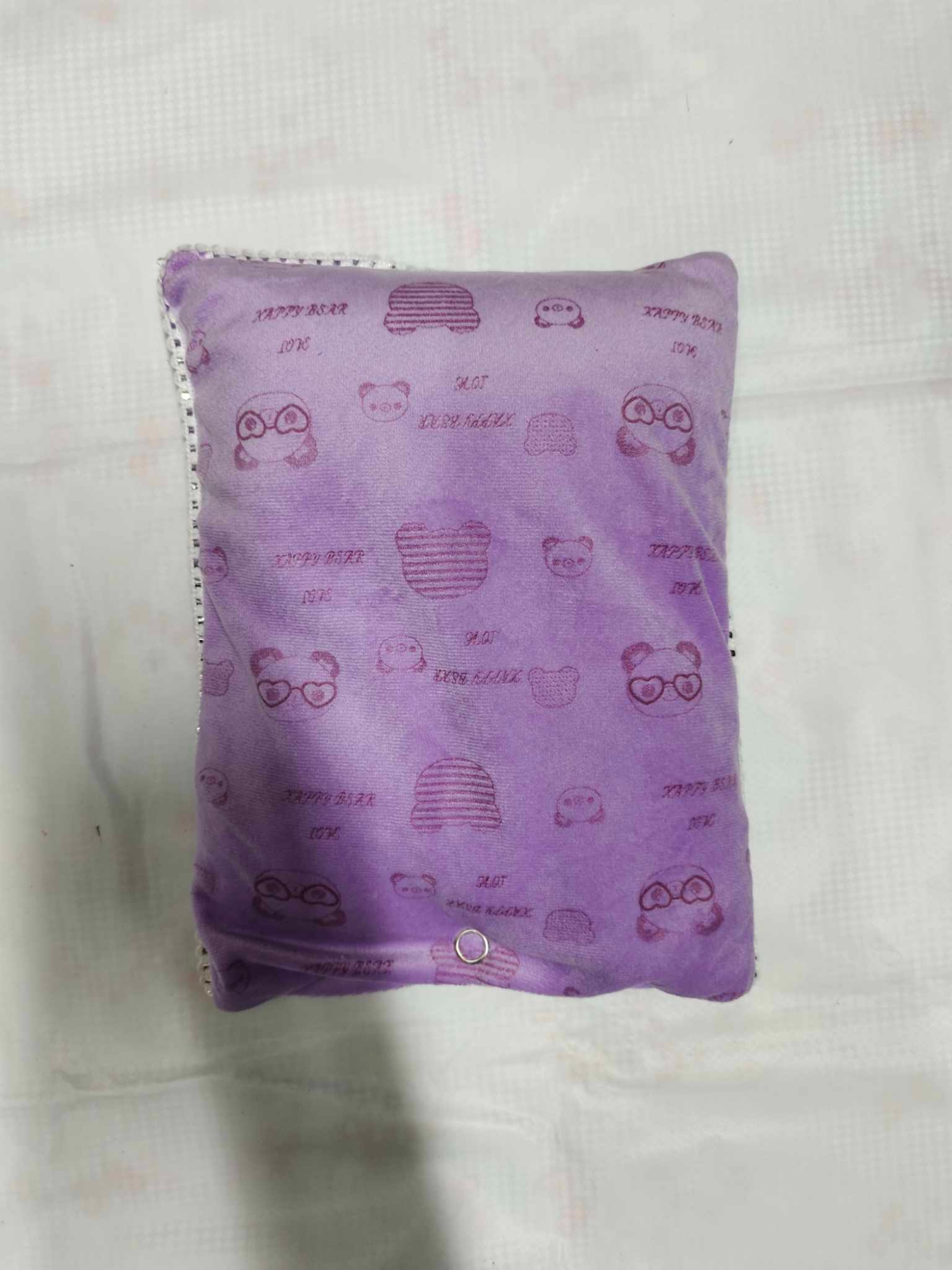 Picture of  Mustard pillow for newborns baby with velvet material covers