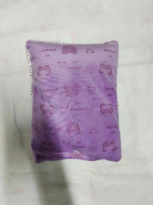 Picture of  Mustard pillow for newborns baby with velvet material covers