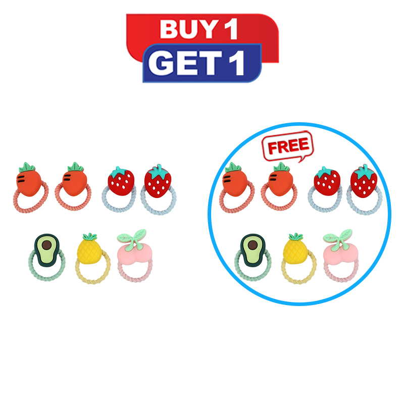 Picture of 10 pcs Colorful Elastic Hair Rubber Band (Buy 1 Get 1 Free)