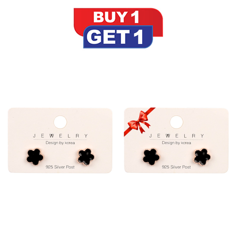 Picture of Stylish Flower Shaped Earrings 925 Silver Post (Buy 1 Get 1 Free)