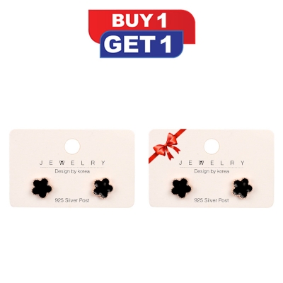 Picture of Stylish Flower Shaped Earrings 925 Silver Post (Buy 1 Get 1 Free)