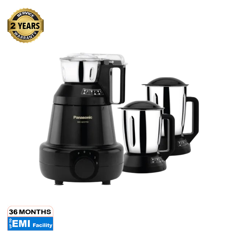Picture of Panasonic 1200 Watt Mixer Grinder 3 in 1 Black (MX-GE3750)