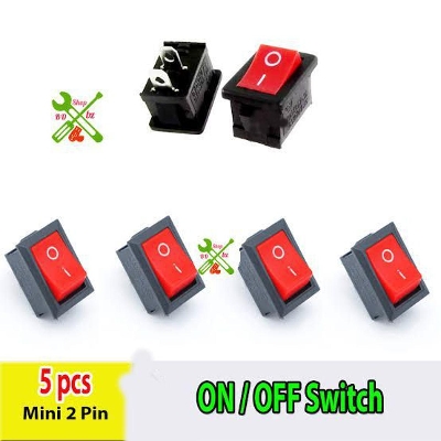 Picture of 5 Pc Electronics Mini 2 Pin SPST on/OFF Switch for Electronic Circuit PCB for Project or Experiment