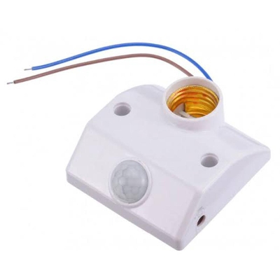 Picture of Motion Sensor Lamp Holder 4-5 Meters Range E27 Plug