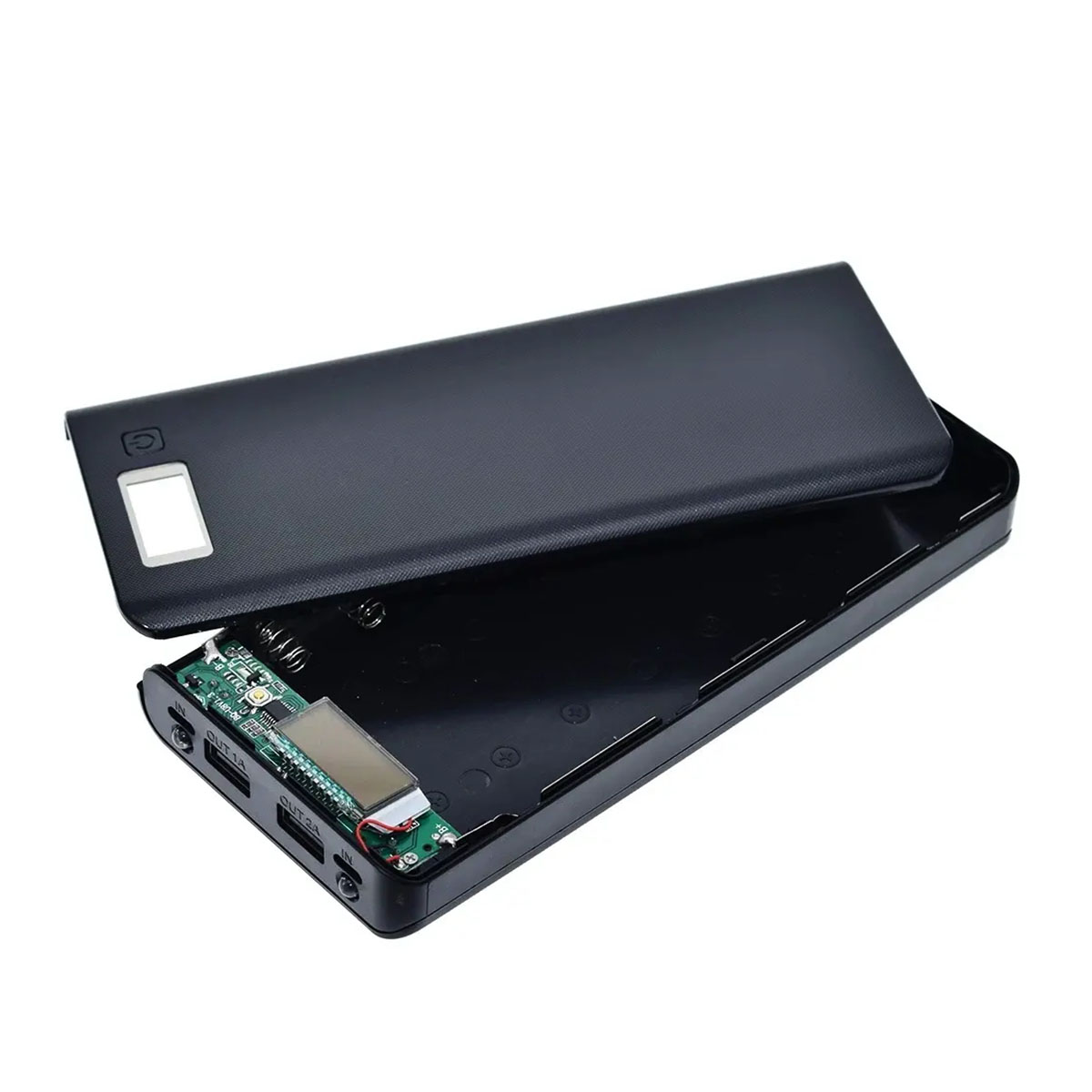 Picture of Greenwheel Power Bank 8*18650 Battery Holder Dual USB Power Bank Battery Box Mobile Phone Charger DIY Shell Case Charging Storage Case