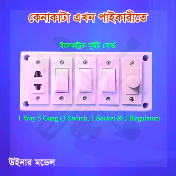 Picture of Electric Switch Board with socket & Regulator (Changeable)