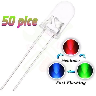 Picture of RG 3 Color 5mm Round Led 50 Pice,