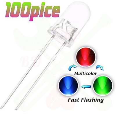 Picture of RG 3 Color 5mm Round Led 100 Pice,