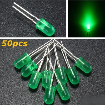 Picture of Green colour 5mm Round led 50 pice