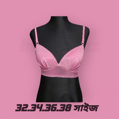 Picture of Soft bra light bra Summer Light and Small Chest Gathered Girl Comfort Simple Ping Color 1pice 32.34.36.38