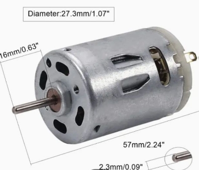 Picture of Micro Motor 385 DC 3V 6V 12V Electrical Circuitry & Parts for RC Toy Car Boat - Versatile Micro Motor 385 DC 3V 6V 12V for RC Toys and More