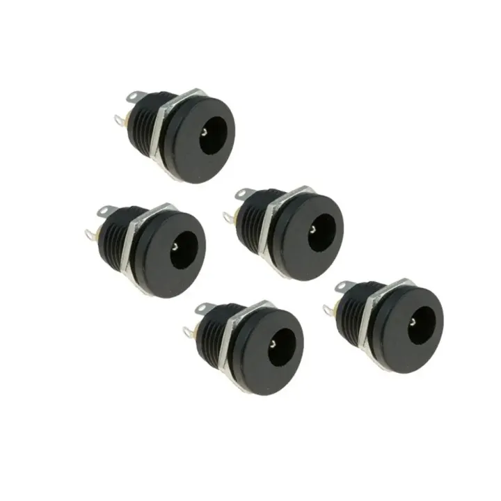 Picture of DC Male Jack and Female Socket Combo Pack - 2.1mm - Set of 10 | Convenient Power Connectors for Various