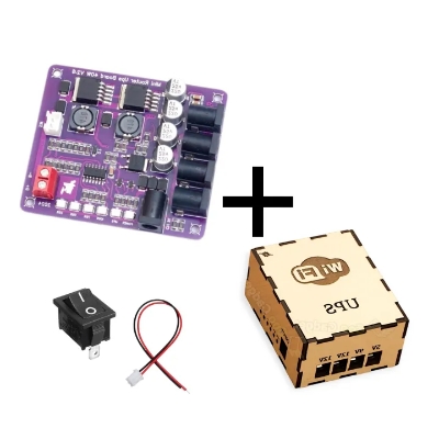 Picture of Ups Box and Mini Router UPS Circuit Borad 40W V2.6 Battery Charger Board 11.1V Battery Charger