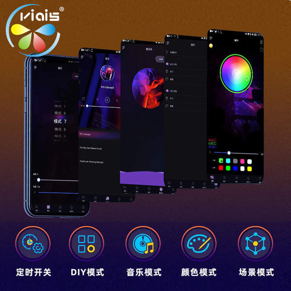 Picture of 2024 Christmas Light Smart Fairy Firework Bluetooth Light Strip Festoon Home Wall Bedroom Computer Room Decor Holiday Party Lamp