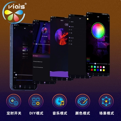 Picture of 2024 Christmas Light Smart Fairy Firework Bluetooth Light Strip Festoon Home Wall Bedroom Computer Room Decor Holiday Party Lamp