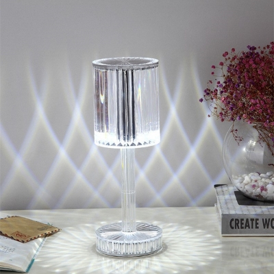Picture of Crystal Table Lamp Touch Remote Control Night Lamp Rechargeable Bedside Lamp Night Lights Acrylic Home Decor Lighti Decoration
