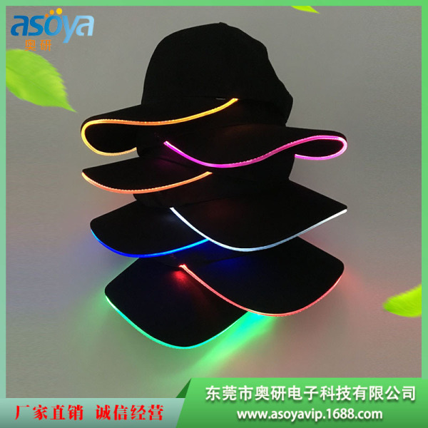 Picture of Hat Cap Men LED Light Up Baseball Glowing Hats For Women Night Running Caps LED Luminous Club Party Hip Hop Golf Caps Visors