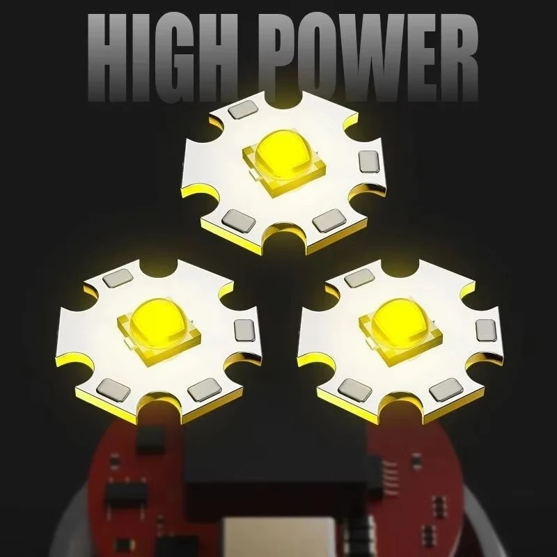 Picture of 3 LED Super Bright Flashlight Rechargeable For Long Range Portable Small Flashlight With Pen Clip And Tail Magnet Light Hot