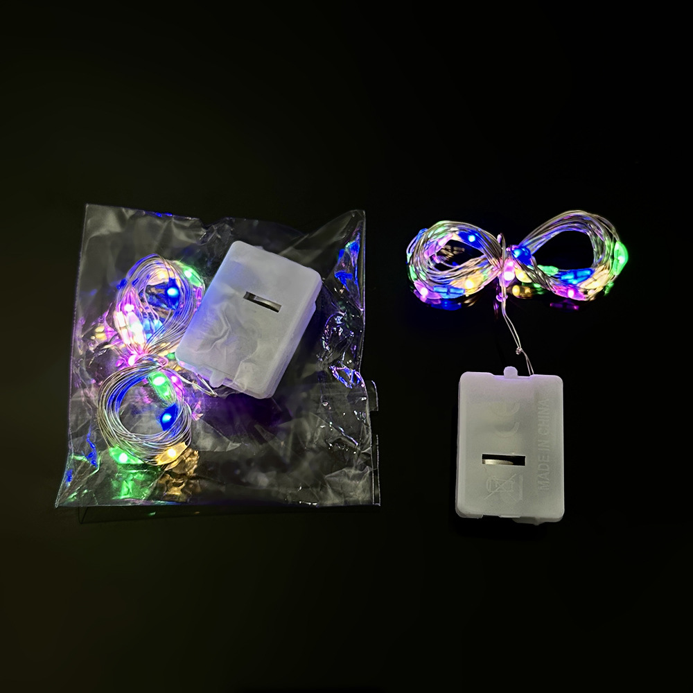 Picture of 1 PC LED Decorative Light LED Copper Wire Lights Battery Operated Outdoor String Lights Fairy Light New Year Christmas Gift