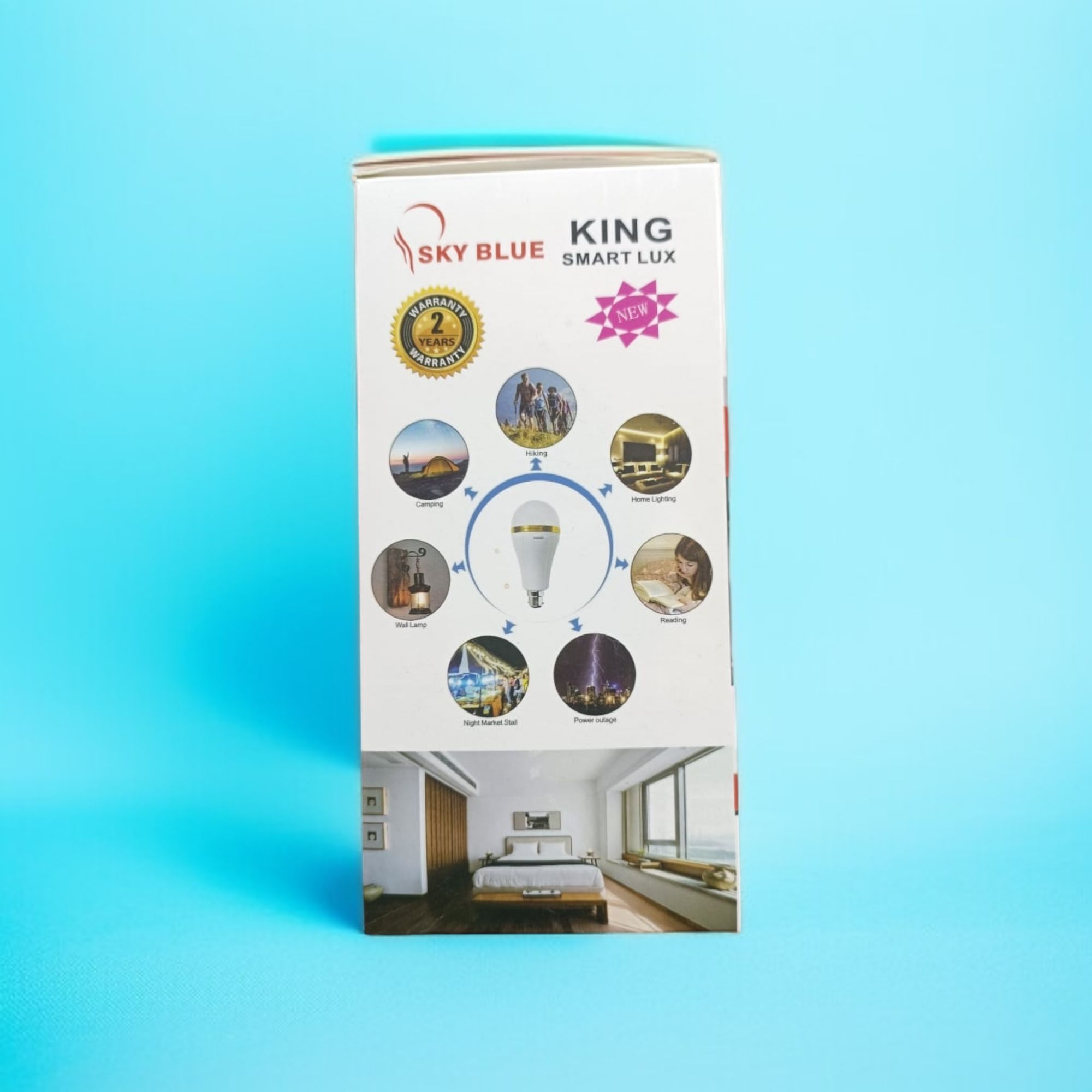 Picture of Rechargeable Light 20W Double Battery AC/DC Rechargeable LED Light Emergency Energy Saving LED Bulb Rechargeable Emergency Auto bulb 20 WATT