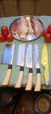 Picture of 5 in 1 combo sat steel knife cleaver