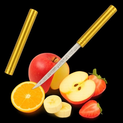 Picture of Fruit Knife with Sheath, Multipurpose Outdoor Portable Fruit Knife with Sheath,